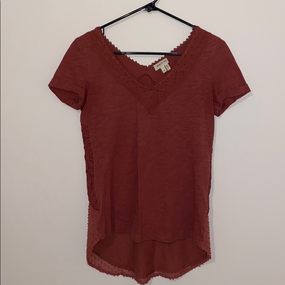 Meadow Rue Lace Patchwork Top